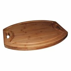 Meilleure vente 🔔 Billot de Cuisine avec Rigole et Poignées 41 x 33 x 2,5 cm Totally Bamboo 🧨