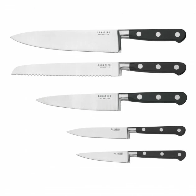 Bloc à Couteaux + 5 Couteaux Sabatier Trompette Richardson Meilleure vente ???? Bloc à Couteaux + 5 Couteaux Sabatier Trompette Richardson ???? -De Buyer Shop bloc a couteaux 5 couteaux sabatier trompette richardson 1
