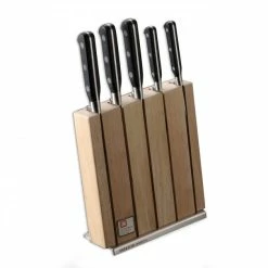 Meilleure vente 💯 Bloc à Couteaux + 5 Couteaux Sabatier Trompette Richardson 🔥