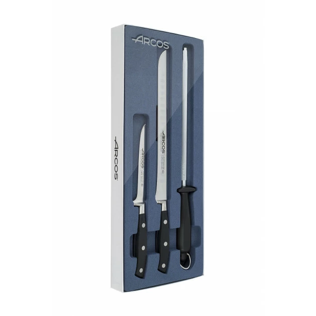 Coffret Couteaux Spécial Jambon Riviera Noir (x3) Arcos Coupon ⭐ Coffret Couteaux Spécial Jambon Riviera Noir (x3) Arcos ✔️ -De Buyer Shop coffret couteaux special jambon riviera noir x3 arcos