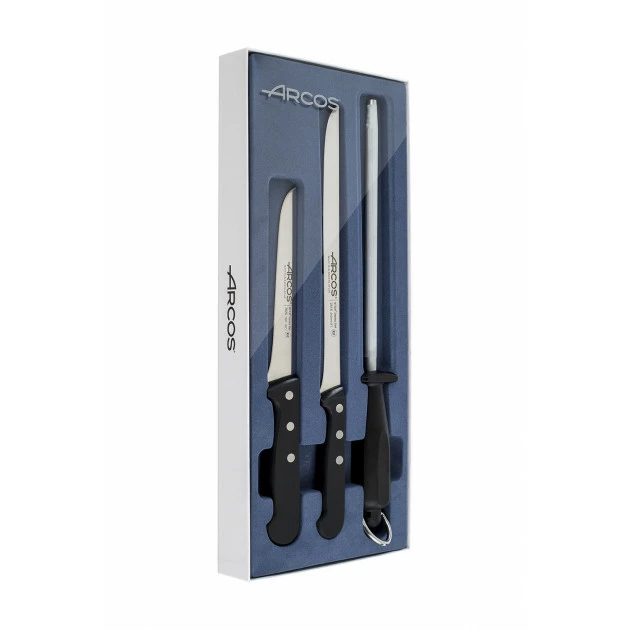 Coffret Couteaux Spécial Jambon Universal (x3) Arcos De gros ???? Coffret Couteaux Spécial Jambon Universal (x3) Arcos ???? -De Buyer Shop coffret couteaux special jambon universal x3 arcos