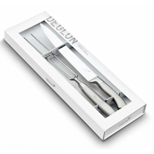 Sortie 🎉 Coffret Découpe Viande Couteau à Découper 22 cm et Fourchette Diapason 21 cm Oryx Déglon 🌟 1 Sortie 🎉 Coffret Découpe Viande Couteau à Découper 22 cm et Fourchette Diapason 21 cm Oryx Déglon 🌟