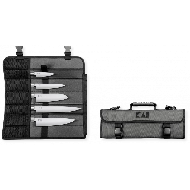 Remise ✔️ Mallette 5 Couteaux de Cuisine Japonais Wasabi Black Kai 🥰 1 Remise ✔️ Mallette 5 Couteaux de Cuisine Japonais Wasabi Black Kai 🥰