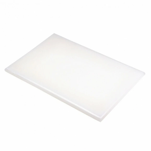 Sortie ⭐ Planche à Découper 60x40 cm H 2cm Polyéthylène Blanc 😍 1 Sortie ⭐ Planche à Découper 60x40 cm H 2cm Polyéthylène Blanc 😍