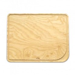 Vente flash 🛒 Planche à Découper Bois avec Rigole 50 x 40 cm Pebbly ✨