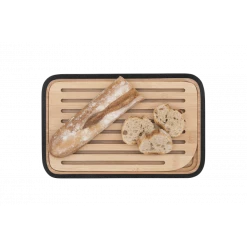 Meilleur prix 😉 Planche à Pain Bambou 28 x 18 cm Noir Pebbly 😉