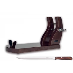 Le moins cher âš Support Jambon Bois Brun et Couteau Jambon 25 cm Arcos đ